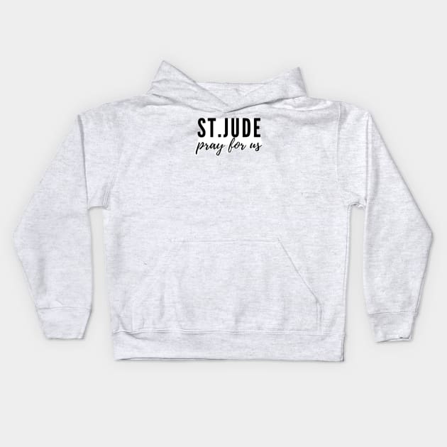 St. Jude pray for us Kids Hoodie by delborg